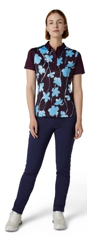 Callaway Stemmed Floral dames polo, potent purple