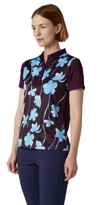 Callaway Stemmed Floral dames polo, potent purple