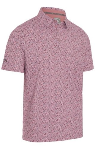 Callaway Novelty Confetti Print heren polo, mesa rose
