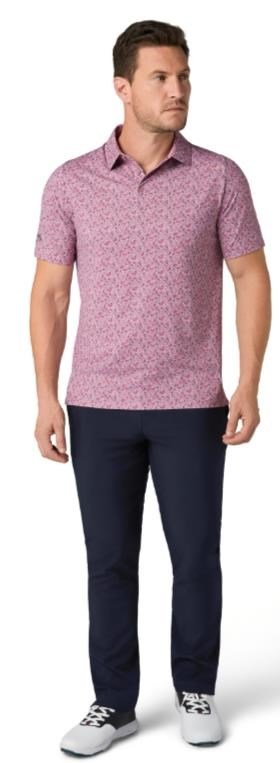 Callaway Novelty Confetti Print heren polo, mesa rose