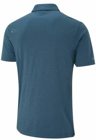 PING Hershel heren polo, blue fusion multi