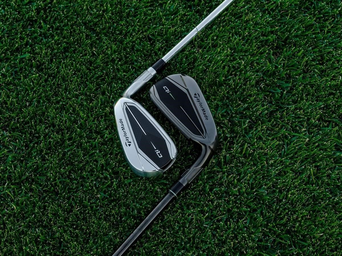 TaylorMade Qi Gunmetal Edition heren ijzers, staal