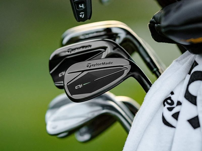 TaylorMade Qi Gunmetal Edition heren ijzers, staal