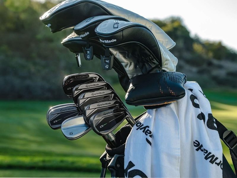 TaylorMade Qi Gunmetal Edition heren ijzers, staal