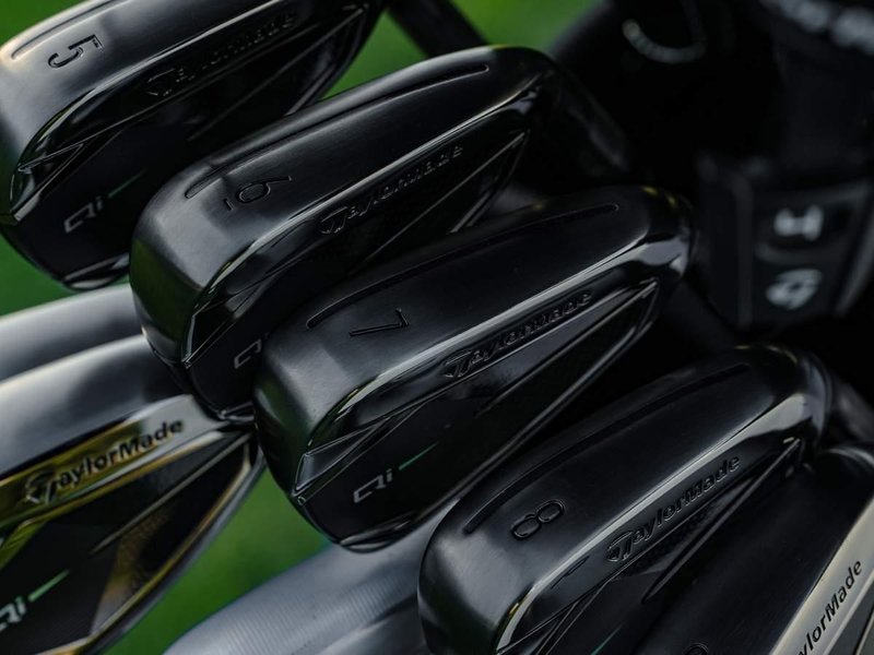 TaylorMade Qi Gunmetal Edition heren ijzers, staal