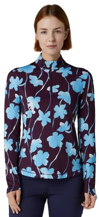 Callaway Stemmed Floral Sun Protection dames top, potent purple