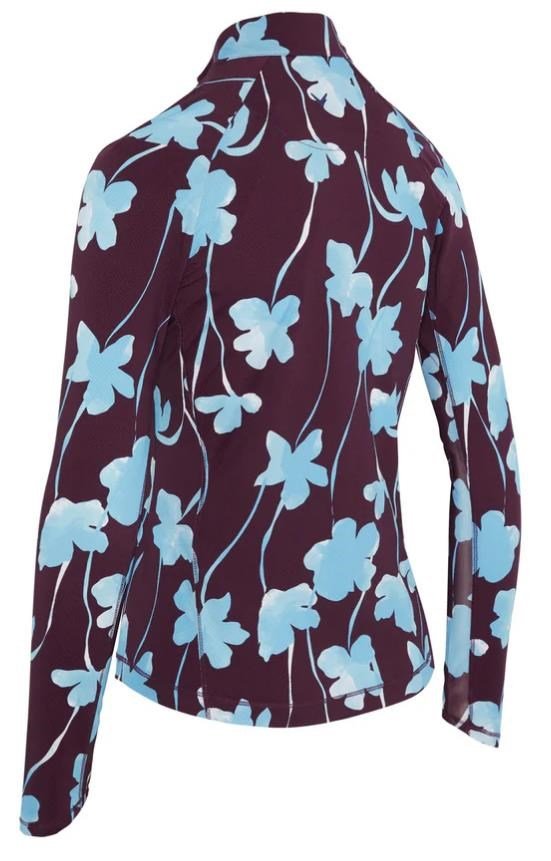 Callaway Stemmed Floral Sun Protection dames top, potent purple