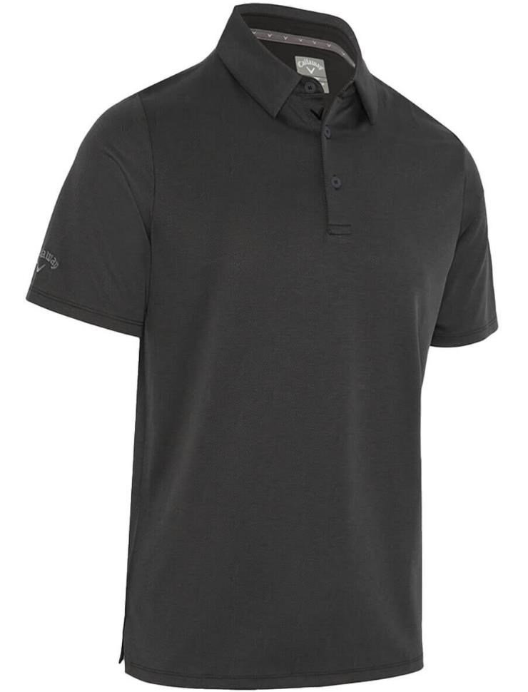 Callaway Chev Twill Jacquard heren polo, caviar