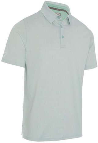 Callaway Chev Twill Jacquard heren polo, aquifer