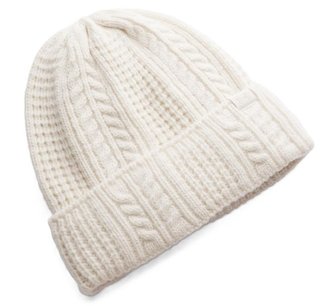 Under Armour Halftime Cable Knit dames beanie, stone/khaki base