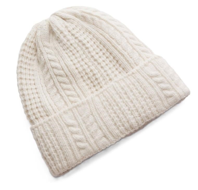 Under Armour Halftime Cable Knit dames beanie, stone/khaki base