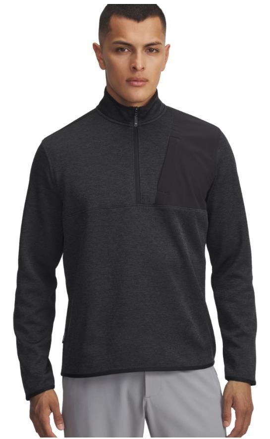 Under Armour Drive SweaterFleece 1/2 Zip heren sweatshirt, zwart/antraciet