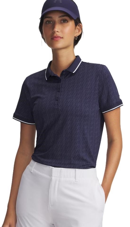 Under Armour Playoff Jacquard dames polo, midnight navy
