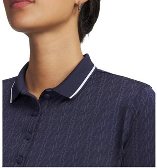 Under Armour Playoff Jacquard dames polo, midnight navy