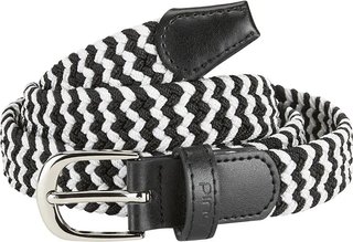 PING Stretch Webbing damesriem, zwart/wit