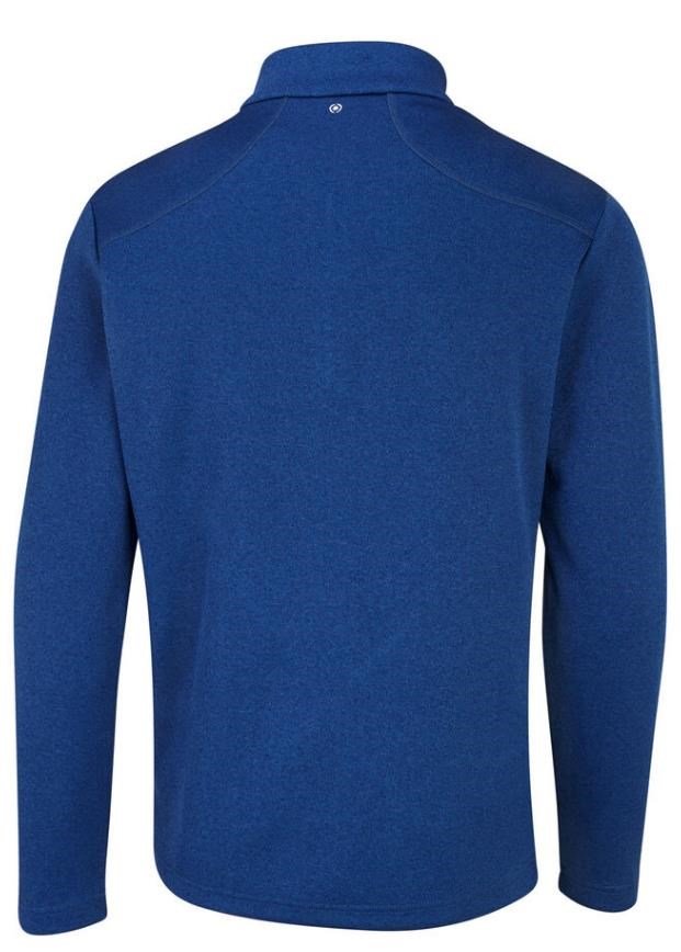 PING Ramsey half zip ribbed fleece heren pullover, inky marl