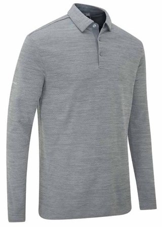 PING Creek lange mouw heren polo, rock melange