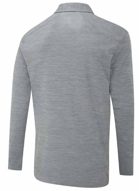 PING Creek lange mouw heren polo, rock melange