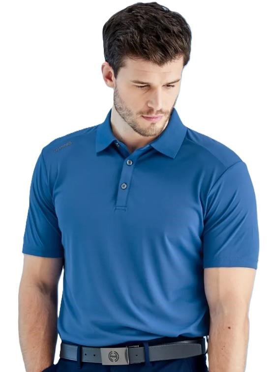PING Lindum heren polo, tidal blue