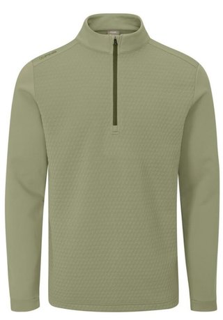 PING Nolan Quarter Zip Fleece heren sweater, lichen