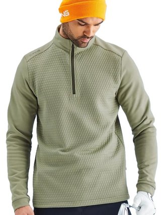 PING Nolan Quarter Zip Fleece heren sweater, lichen
