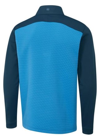 PING Nolan Quarter Zip Fleece heren sweater, tidal blue/navy
