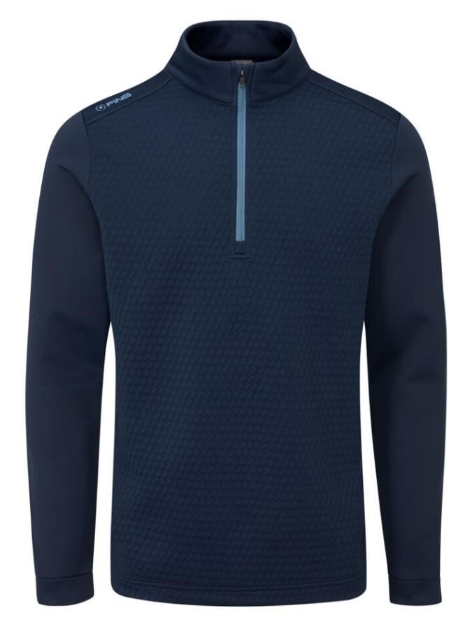 PING Nolan Quarter Zip Fleece heren sweatshirt, navy