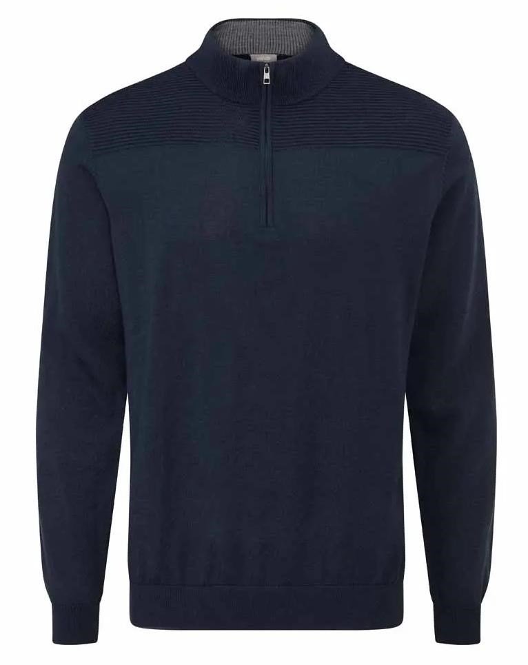 PING Dorset Quarter zip heren trui, navy