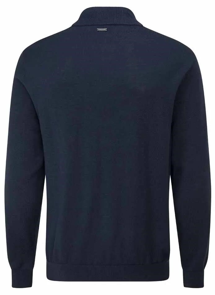 PING Dorset Quarter zip heren trui, navy