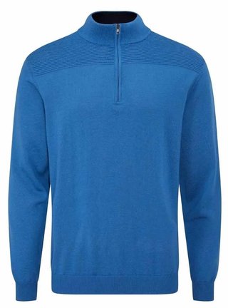 PING Dorset Quarter zip heren trui, tidal blue