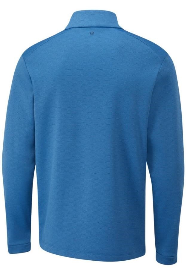 PING Bexton Half Zip Fleece heren sweater, tidal blue multi
