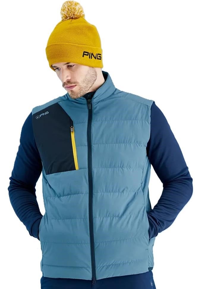 PING Norse Cocoon insulated PrimaLoft® heren vest, blue fusion/navy