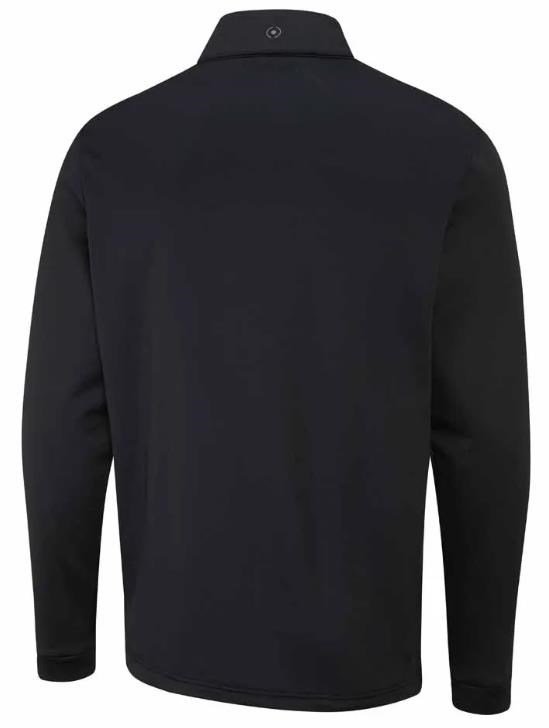 PING Astbury fleece heren jack, zwart/asfalt