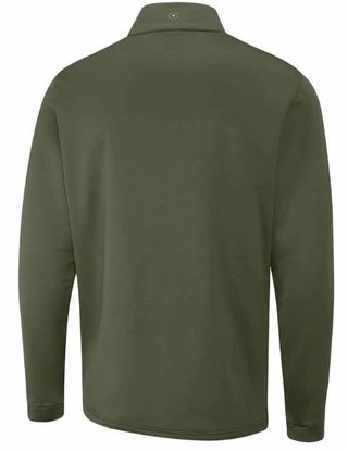 PING Astbury fleece heren jack, dark olive/lichen