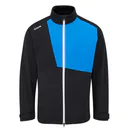 PING Impervious Waterproof heren jack, black/brilliant blue