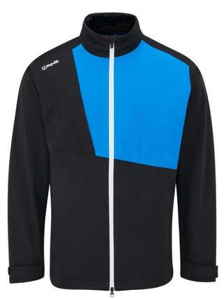 PING Impervious Waterproof heren jack, black/brilliant blue