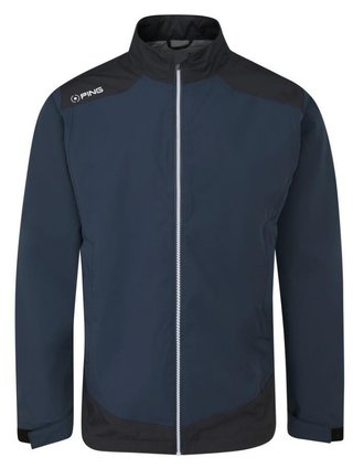 PING AquaDrive Waterproof heren jack, oxford blue/zwart