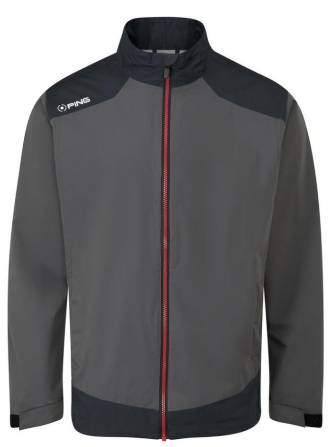 PING AquaDrive Waterproof heren jack, asphalt/black