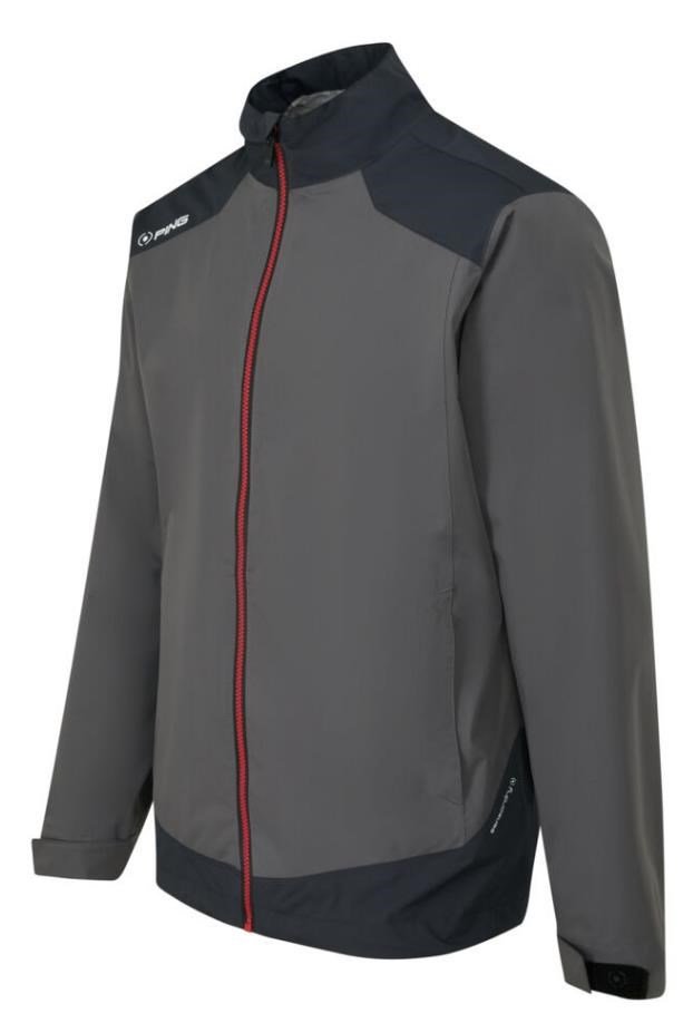 PING AquaDrive Waterproof heren jack, asphalt/black