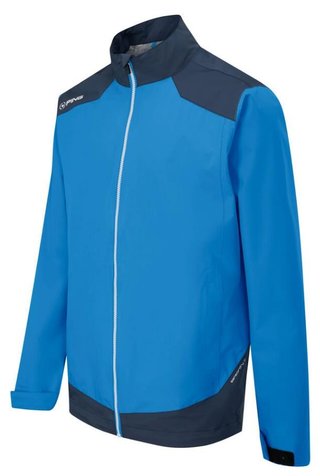 PING AquaDrive Waterproof heren jack, brilliant blue/oxford blue