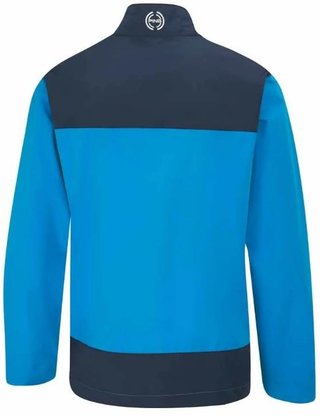 PING AquaDrive Half-Zip heren regenjas, brilliant blue/oxford blue