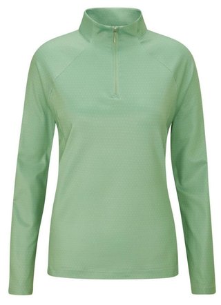 PING Jasmine Printed dames top met lange mouwen, eucalyptus multi