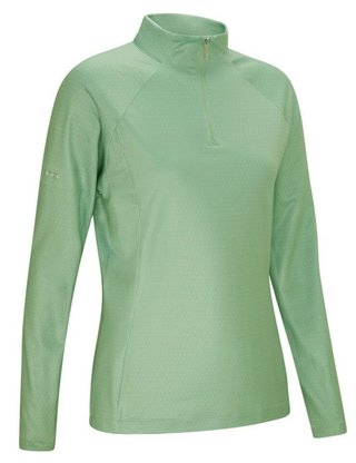 PING Jasmine Printed dames top met lange mouwen, eucalyptus multi