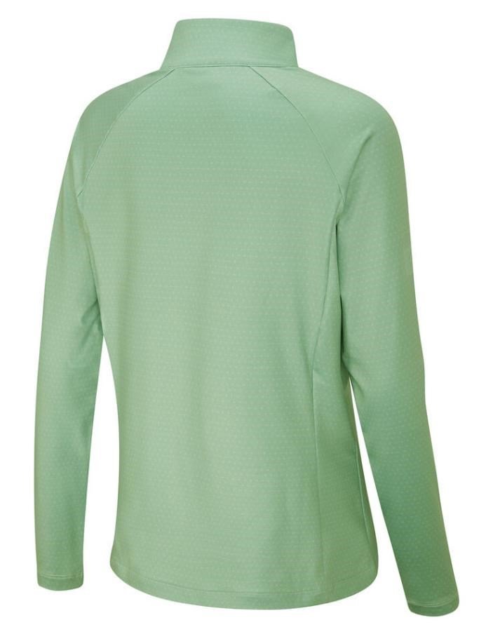 PING Jasmine Printed dames top met lange mouwen, eucalyptus multi