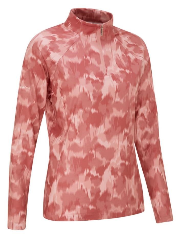 PING Jasmine Printed Long Sleeve dames top, rose multi