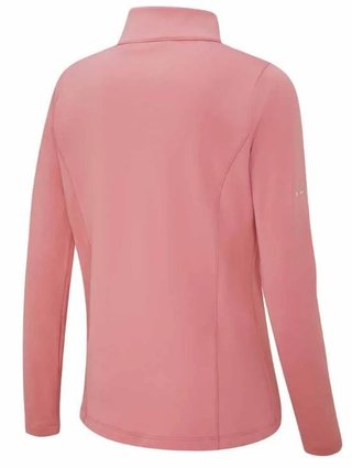 PING Aveline Half Zip dames shirt met lange mouwen, gedempte roze