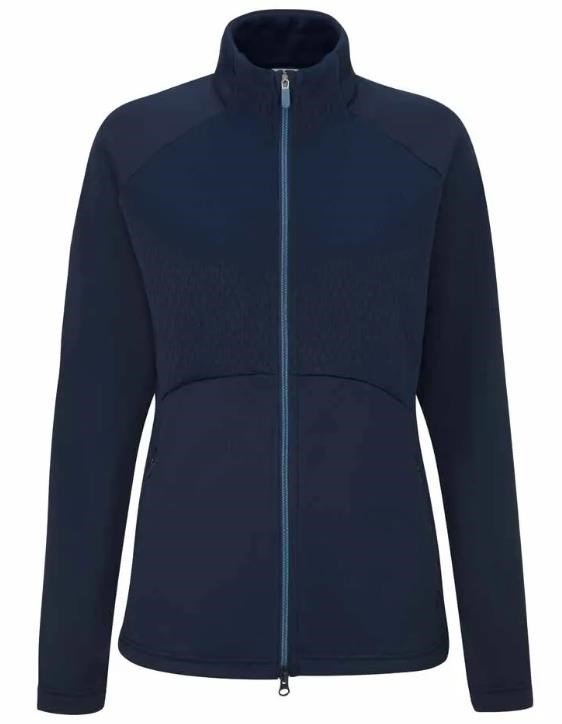PING Catherine Full Zip Fleece dames sweater, navy