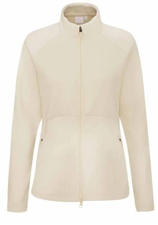 PING Catherine Full Zip Fleece dames sweater, chalk