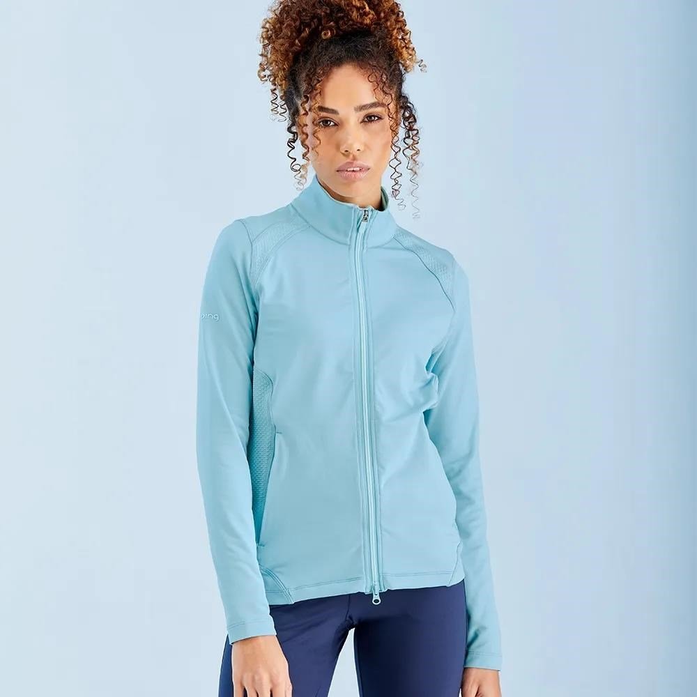 PING Eda Lightweight Full Zip dames jack, oasis