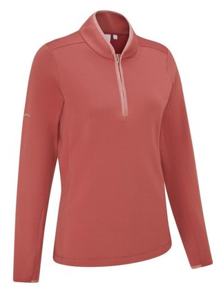PING Abigale Performance Fleece dames sweatshirt, rose